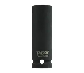YATO YT-1037 / Nadstavec 1/2" rázový šesťhranný hlboký 17 mm / CrMo