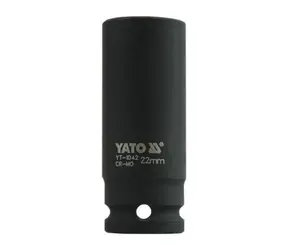 YATO YT-1042 / Nadstavec 1/2" rázový šesťhranný hlboký 22 mm / CrMo