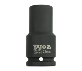 YATO YT-1121 / Nadstavec 3/4" rázový šesťhranný hlboký 21 mm / CrMo