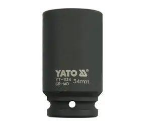 YATO YT-1134 / Nadstavec 3/4" rázový šesťhranný hlboký 34 mm / CrMo