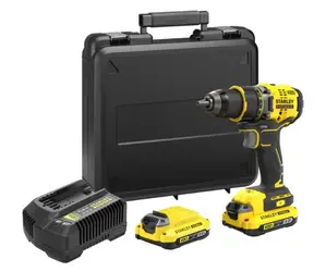 Stanley V20 SFMCD720D2K / Aku vŕtačka / 18V / 2100 ot-min / 80 Nm / 2x 2.0Ah