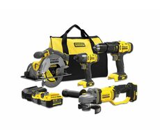 Stanley V20 SFMCK469M2 / Sada Aku náradia / SFMCD711&amp;SFMCF800&amp;SFMCG400&amp;SFMCS500/ 4x18V / 2x 4.0Ah