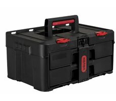 Keter Stack'N'Roll Box so zásuvkami čierna / 2 zásuvky / 48.1 x 23.3 x 33.2 cm