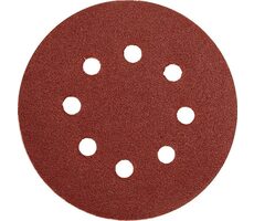YATO YT-83452 / Brúsny papier s otvormi / Priemer 125 mm / Zrnitosť 60 / Suchý zips / 5 ks