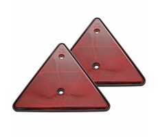 Carpoint Odrazka trojuholník červený 2 ks