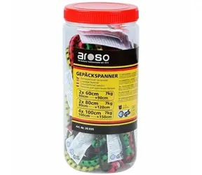 Aroso Sada zabezpečovačov batožiny - 2ks 60cm / 2ks 80cm / 4ks 100cm