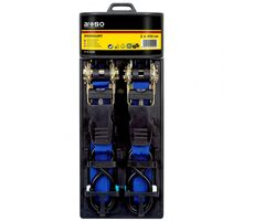 Aroso Popruhy upínacie s račňou a hákmi 2ks 25mm x 4.50m