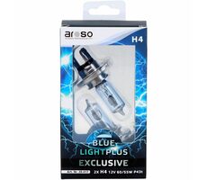 Aroso Autožiarovky Light Plus H4 12V 60/55W P43t sada 2ks - blue / xenónový efekt
