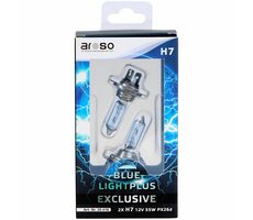 Aroso Autožiarovky Light Plus H7 12V 55W PX26d súprava 2ks - blue / xenónový efekt