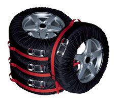 Carpoint Prenosné textilné puzdrá / návleky na uskladnenie 4ks pneu - osobné vozidlá 14-16 palcov