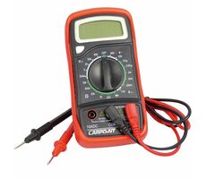 Carpoint Multimeter digitálny v ochrannom puzdre - meranie napätia / prúdu / diód / odporu / AC/DC