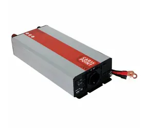 Carpoint Menič napätia 12V DC na 230V 50Hz 1500W AC - s pripojením na svorky autobatérie