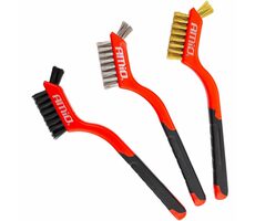 AMiO Kefy na čistenie a koróziu oceľová / mosadzná / nylonový - sada 3ks