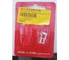 AMiO Žiarovka LED diódová 12V 1ks / T10 W5W / biela / COB Chip-on-Board HPC / celosklo