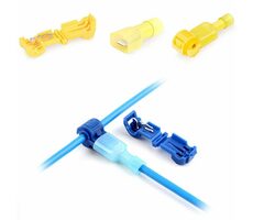 AMiO Káblová odbočka žltá / rýchlospojka Typ-T / pre vodiče 4-6mm2 / 24A - sada 5ks 