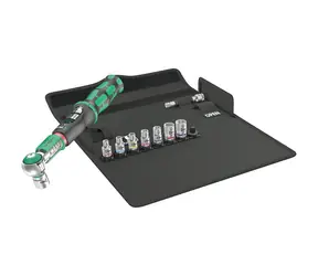 WERA Safe-Torque A1 Imperial Set 1 / Momentový kľúč s prepínacou račňou / 1/4" / 2 až 12 Nm / 8 orechov