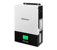 Qoltec 53876 Solárna nabíjacia stanica 27V čierna - biela / 3KVA / 2.4kW / 80A / LCD displej