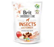 Brit Care Dog Crunchy Cracker. Insects with Turkey and Apples 200 g / Funkčné maškrty pre psov