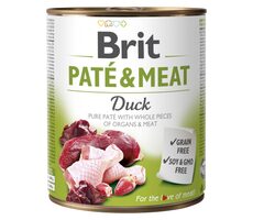 Brit Paté &amp; Meat Duck 800 g / Konzerva pre psov / 70% kačica a kura / Čisté mäsové päty s kúskami vnútorností a mäsa