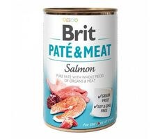 Brit Paté &amp; Meat Salmon 400 g / Konzerva pre psov / 70% losos a kura / Čisté mäsové paté s kúskami vnútorností a mäsa