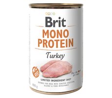 Brit Mono Protein Turkey 400 g / Konzerva pre psov / 100% čistý morčacie proteín
