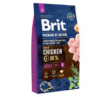 Brit Premium by Nature Adult S 8 kg / Kompletné krmivo pre psy / dospelé psy malých plemien (do 10g)