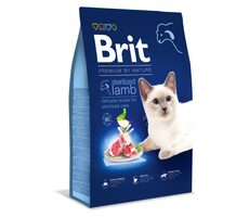 Brit Premium by Nature Cat Sterilized Lamb 8 kg / Kompletné prémiové krmivo pre mačky / kastrované mačky