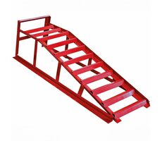 Aroso Nájazdová rampa oceľová - nosnosť 1000kg 1ks / červená