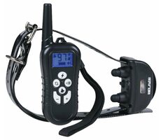 HELMER TC 21 čierna / Elektronický výcvikový obojok pre psov / dosah 500m / obvod 65 cm / IP67