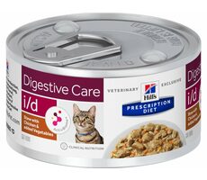 Hill&#39;s PD Diet i/d Digestive Care Chicken&amp;Vegetables 82 g / Konzerva pre mačky / Starostlivosť o trávenie