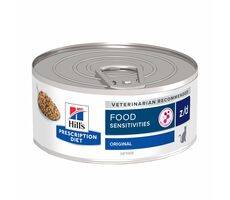 Hill&#39;s PD Food Sensitivities z/d Feline 156 g / Konzerva pre mačky / Starostlivosť o kožné a tráviace ťažkosti