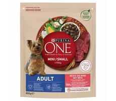 PURINA One Mini Adult Beef &amp; Rice 800 g / pre dospelých psov / s hovädzím / pre malé plemená
