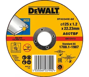 DeWalt DT42340TZ / Kotúč do uhlovej brúsky / 125 mm / M14 / na kovy