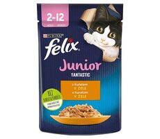 PURINA Felix Fanstastic Junior 85 g / kapsičky pre mačky / s kuracím mäsom