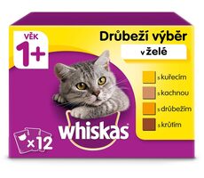 Whiskas sachet jelly poultry 12x 85 g / Kapsičky pre mačky / hydinový výber v želé