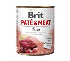 Brit Paté &amp; Meat Beef 800 g / Konzerva pre psov / morčacie a hovädzie mäso