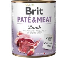 Brit Paté &amp; Meat with lamb 800g / Konzerva pre psov / jahňacie a kuracie mäso