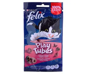 PURINA Felix Play Tubes Turkey &amp; Ham 50 g / Maškrta pre mačky