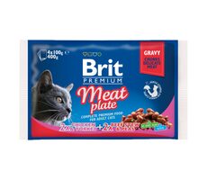 Brit Premium Cat Meat Plate 4X 100g / Kapsičky pre mačky