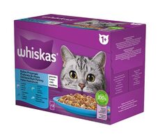 Whiskas jelly sachets 12x 85 g / Kapsičky pre mačky / rybí výber v želé
