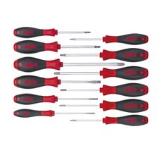 Wiha 41002 Sada skrutkovačov SoftFinish 12 ks / Phillips / Ploché / Pozidriv / TORX