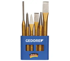 Gedore 8725200 / Sada dlát a razidiel / 6 ks / plastové púzdro