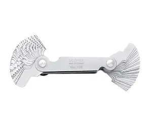 Gedore 6549730 / Závitová mierka / 52 nožov / rozstup 0.25 - 6 mm / počet listov 8