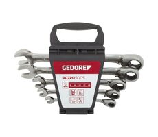 Gedore 3300872 / Sada plochých obojstranných kľúčov / 8 - 19 / 5 ks