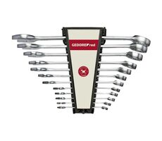 Gedore 3300994 / Sada očkoplochých obojstranných kľúčov / 6 - 22 / 17 ks 