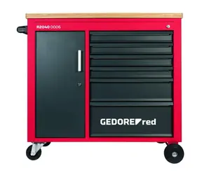Gedore 3301818 / Dielenský vozík / 6 zásuviek na náradie