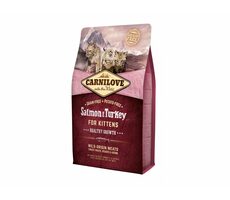 CARNILOVE Cat Grain Salmon&Turkey Kittens Healthy Growth 2kg / Holistické kompletné krmivo pre mačiatka / bez obilovi / dopredaj