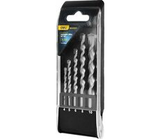 Deli Tools EDH-JGZ005-ED1 Súprava vrtáka do steny / 4 & 5 & 6 & 8 & 10 mm / závit G8