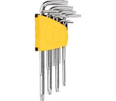 Deli Tools EDL3091 Sada inbusových kľúčov / T10 &amp; T15 &amp; T20 &amp; T25 &amp; T27 &amp; T30 &amp; T40 &amp; T45 &amp; T50