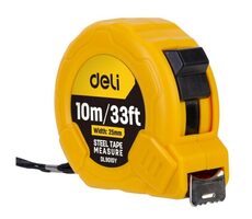 Deli Tools EDL9010Y Zvinovací meter 10 m / šírka pásky 25 mm